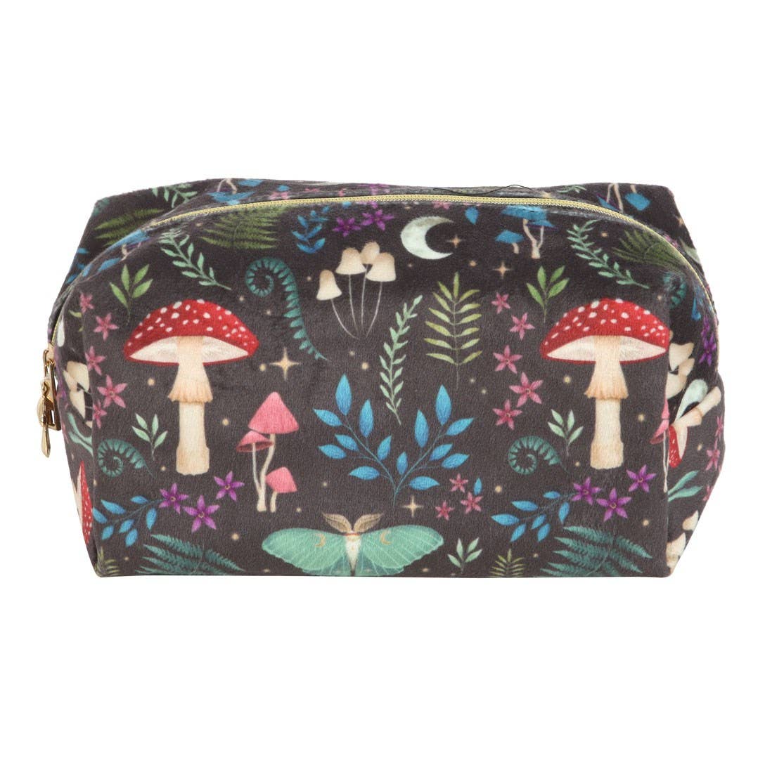 Dark Forest Print Makeup Polyester Bag