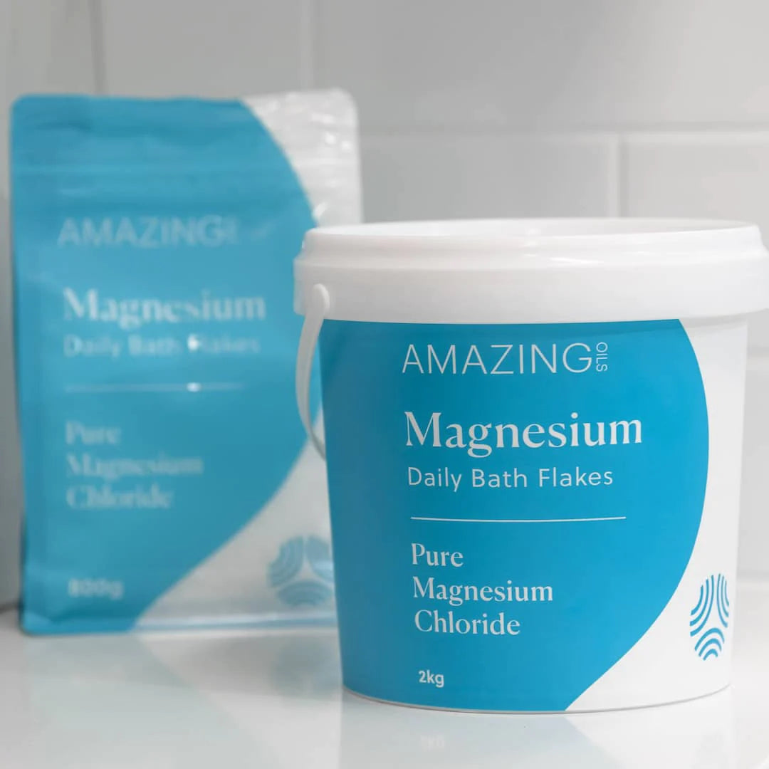 Amazing Oils Magnesium Daily Bath Flakes Pure Magnesium Chloride