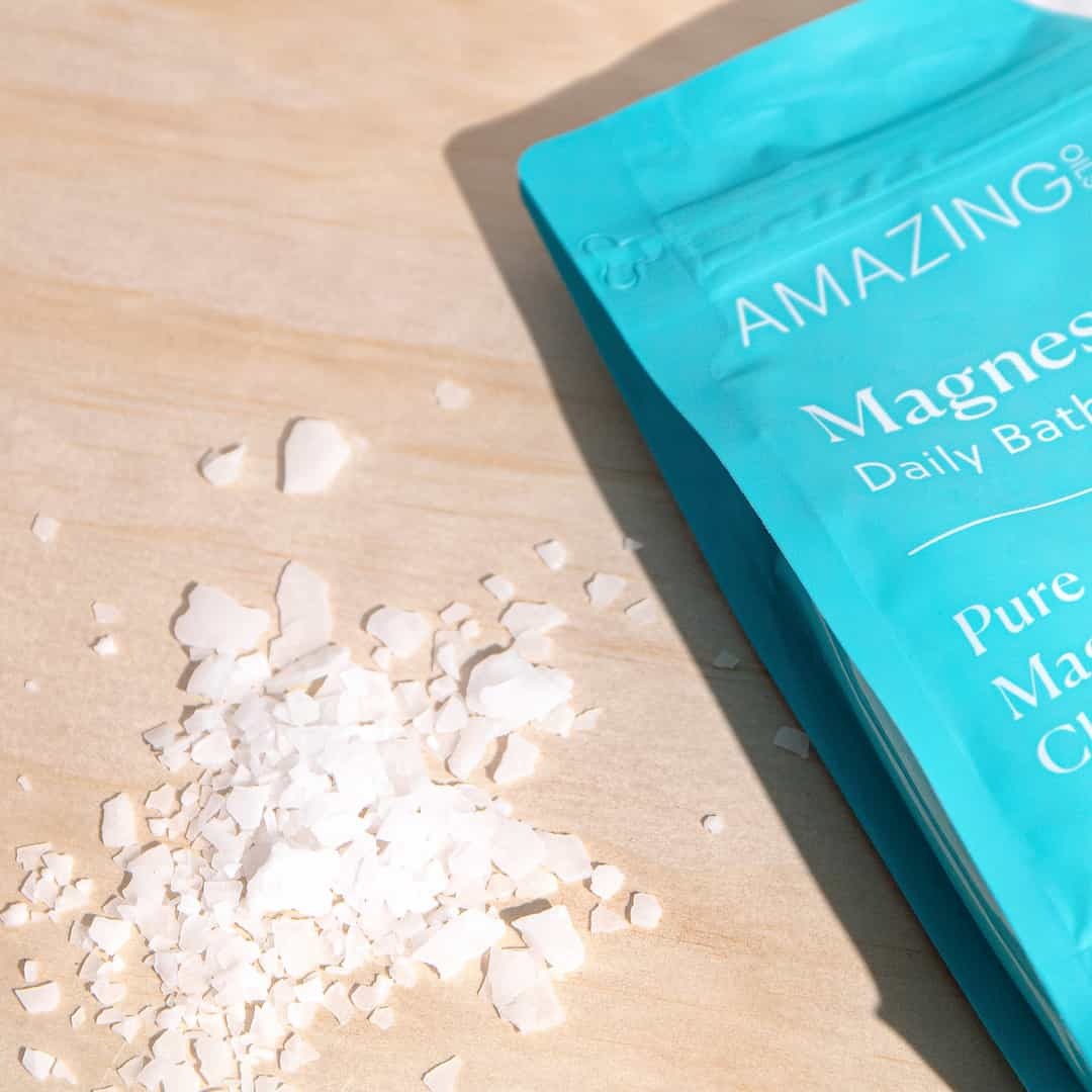 Amazing Oils Magnesium Daily Bath Flakes Pure Magnesium Chloride