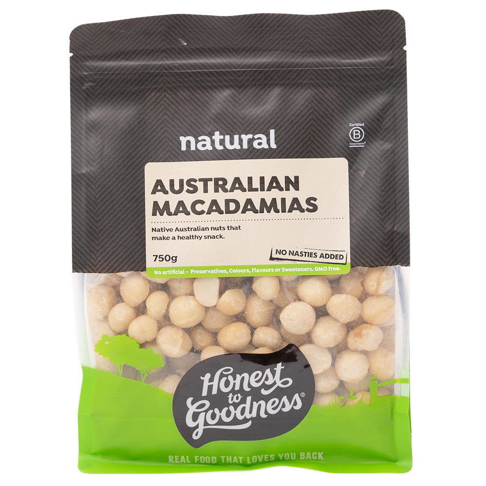 Honest To Goodness Australian Macadamia Nuts Raw