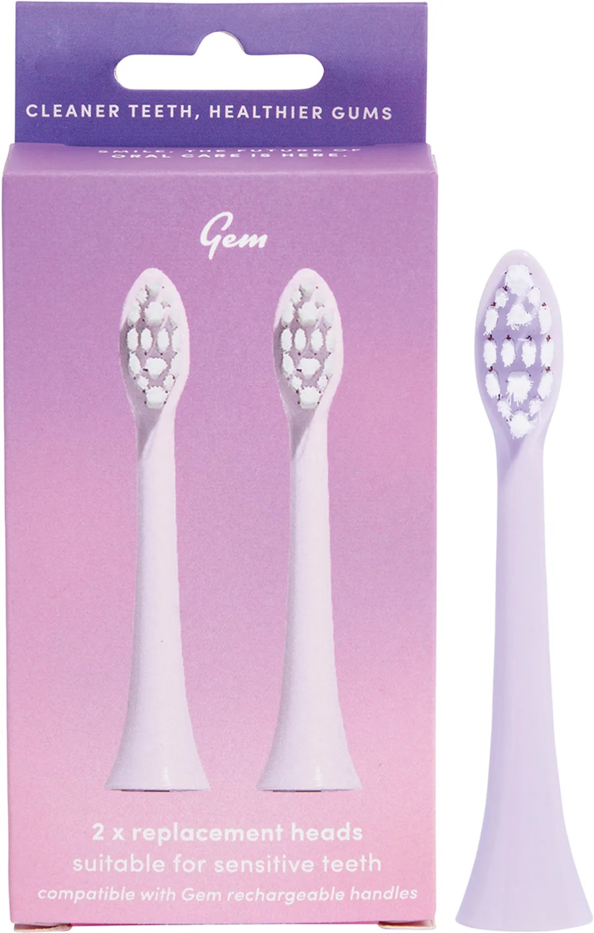 Gem Electric Toothbrush Replacement Heads Rose