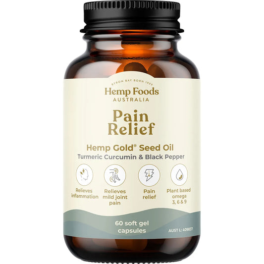 Hemp Foods Australia Organic Pain Relief with Hemp Gold Seed Oil