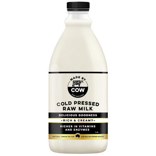 Made By Cow // Cold Pressed Raw Jeresy Milk