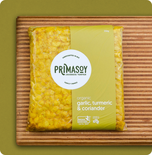 Primasoy Organic Garlic Turmeric & Coriander Tempeh