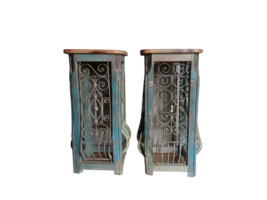 Side Table // Ornate Wrought Iron