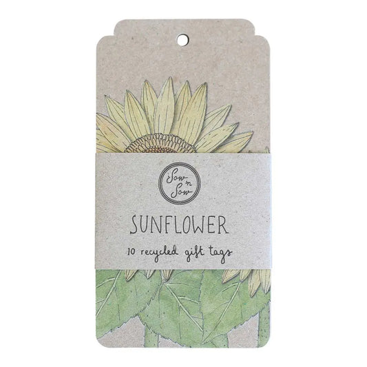 Sunflower Gift Tag - 10 Pack