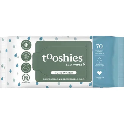 Tooshies Pure Baby Wipes // Eco 99% Pure Water