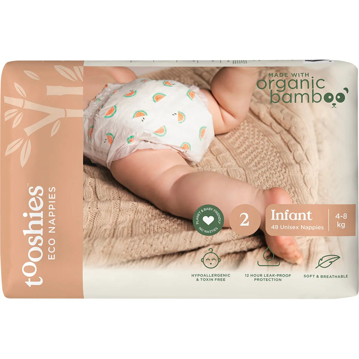 Tooshies Eco Nappies // Size 2 Infant // 4-8kg