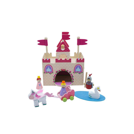 Wooden Unicorn Castle Playset