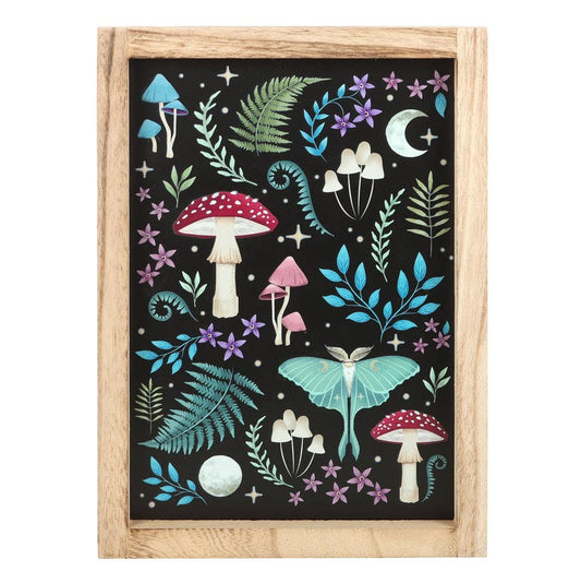 Dark Forest Print Wooden Framed Wall Art