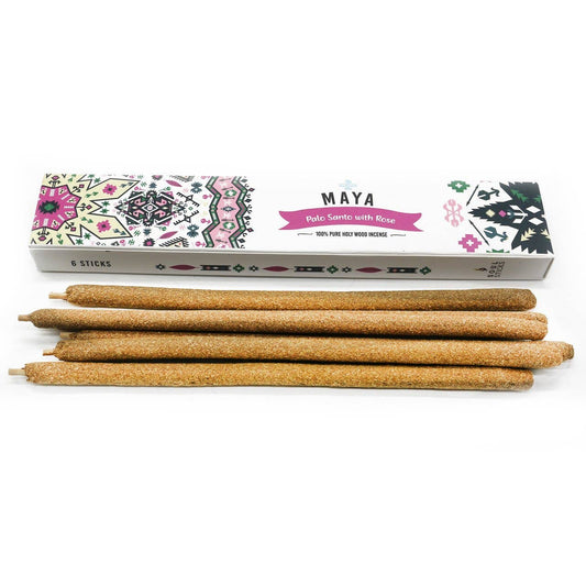 MAYA - Palo Santo & Rose Incense (6 Sticks)