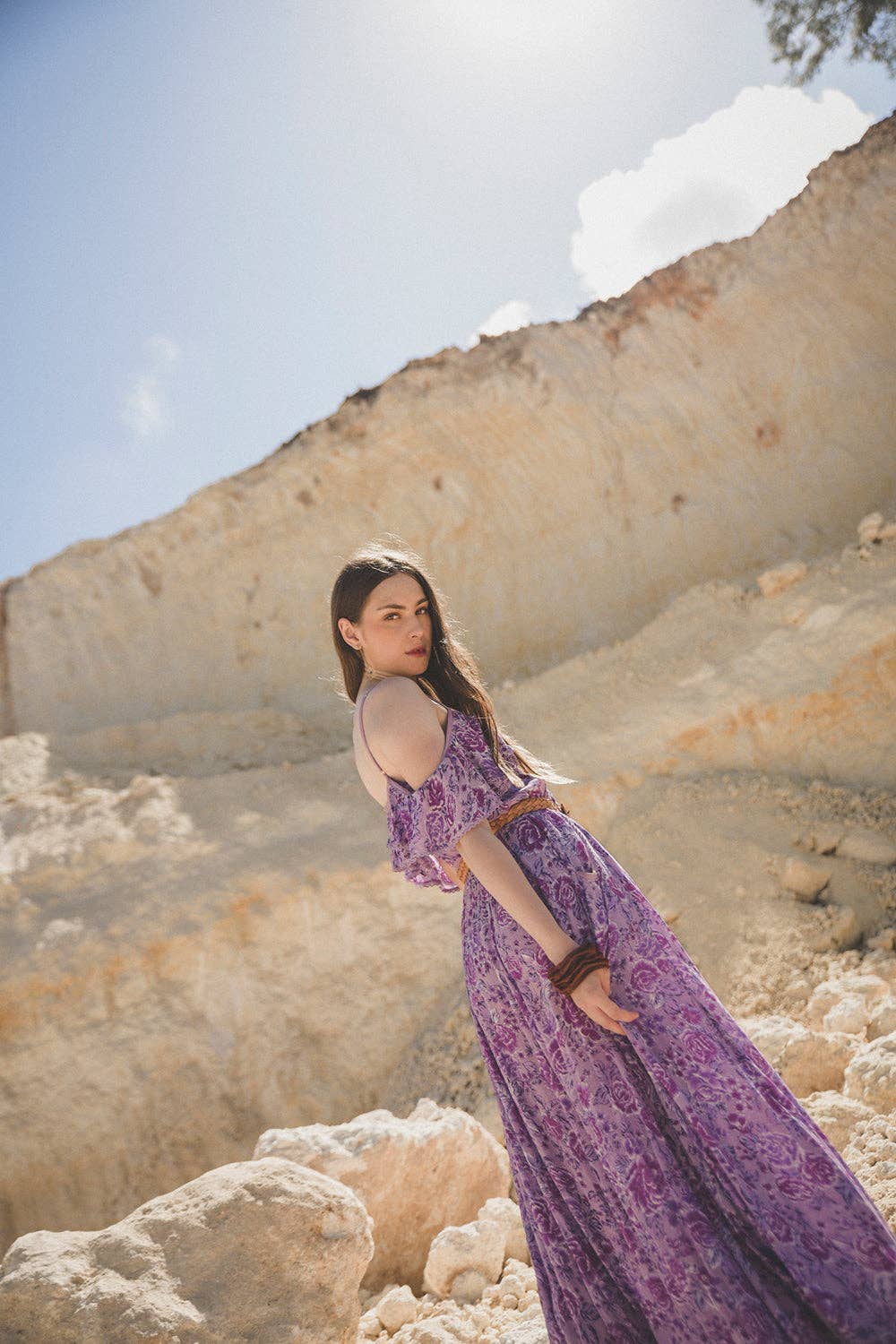 Ghea Maxi Dress - Violet