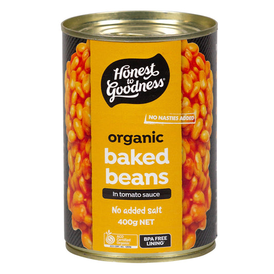 Honest To Goodness Organic Baked Beans in Tomato Sauce