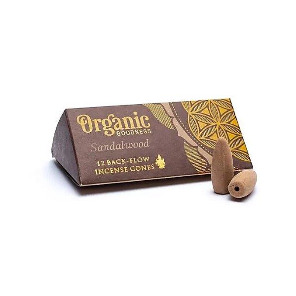 Organic Goodness Incense // Backflow Cones //Sandalwood