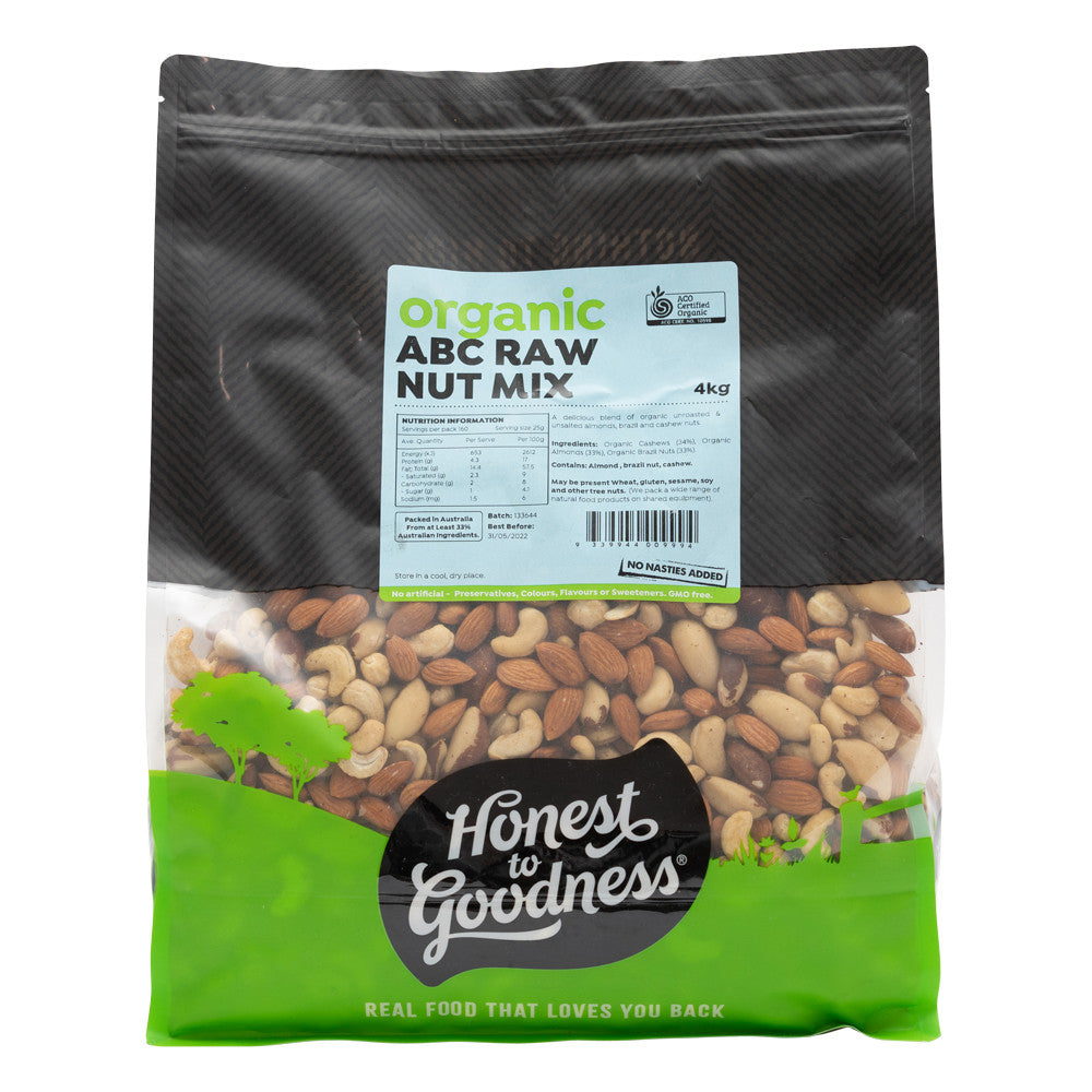 Honest To Goodness Organic ABC Raw Nut Mix