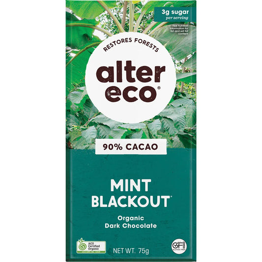 Alter Eco Chocolate Organic Dark Mint Blackout