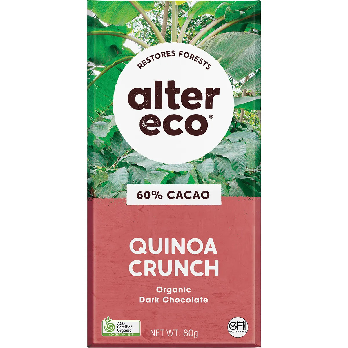 Alter Eco Chocolate Organic Dark Quinoa Crunch