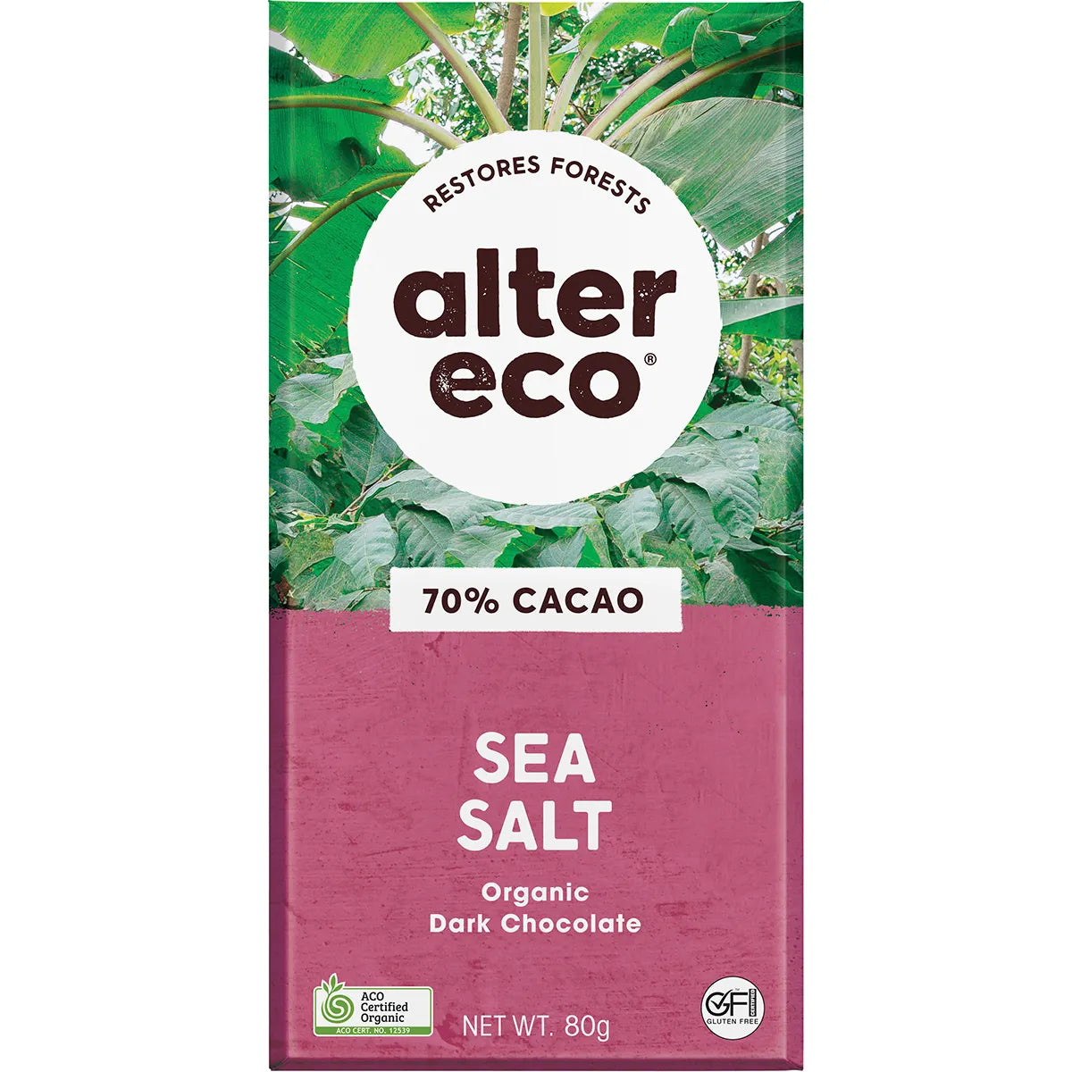 Alter Eco Chocolate Organic Dark Sea Salt