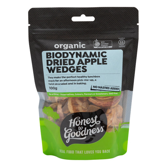 Honest To Goodness Australian Biodynamic Dried Apple Wedges