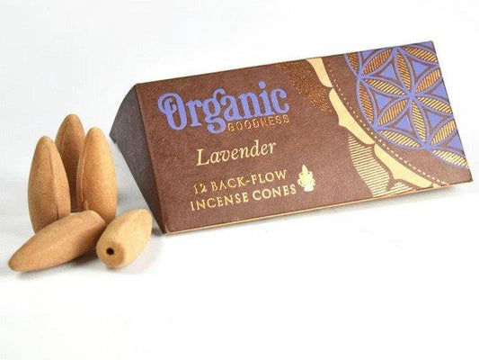 Organic Goodness Incense // Backflow Cones // Lavender