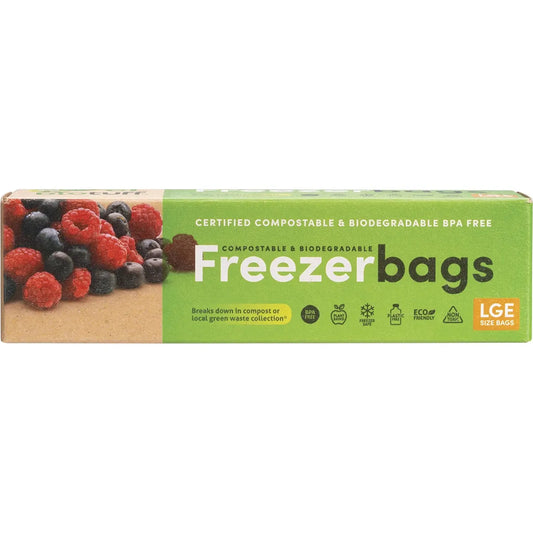 Biotuff Compostable Freezer Bags // Large