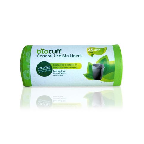 Biotuff General Use Bin Liners // Large // 60L 25 Bags