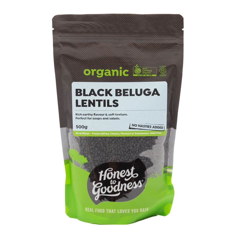 Honest To Goodness Organic Black Beluga Lentils