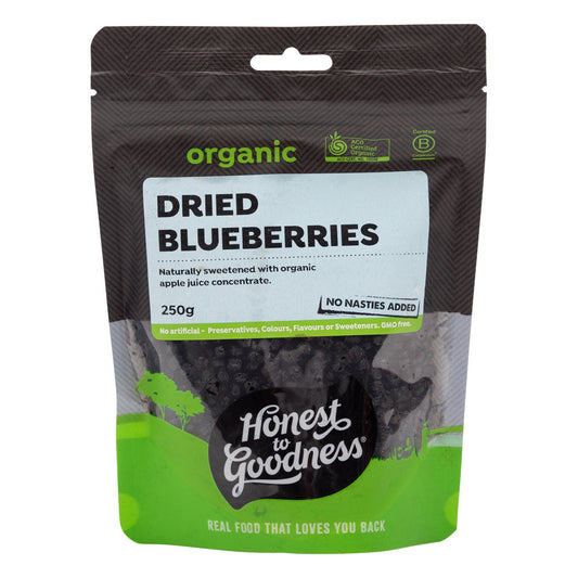 Honest To Goodness Organic Dried Blueberries