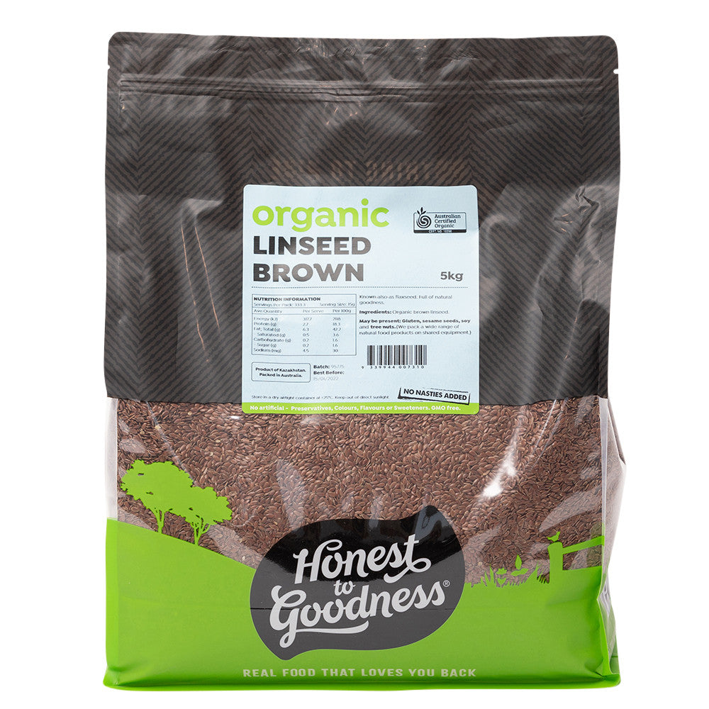 Honest To Goodness Organic Linseeds - Brown