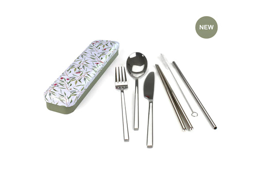 Retrokitchen Stainless Steel Cutlery // Eucalyptus