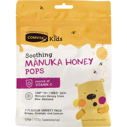 Comvita Kids Manuka Honey Pops 3 Flavour Pack