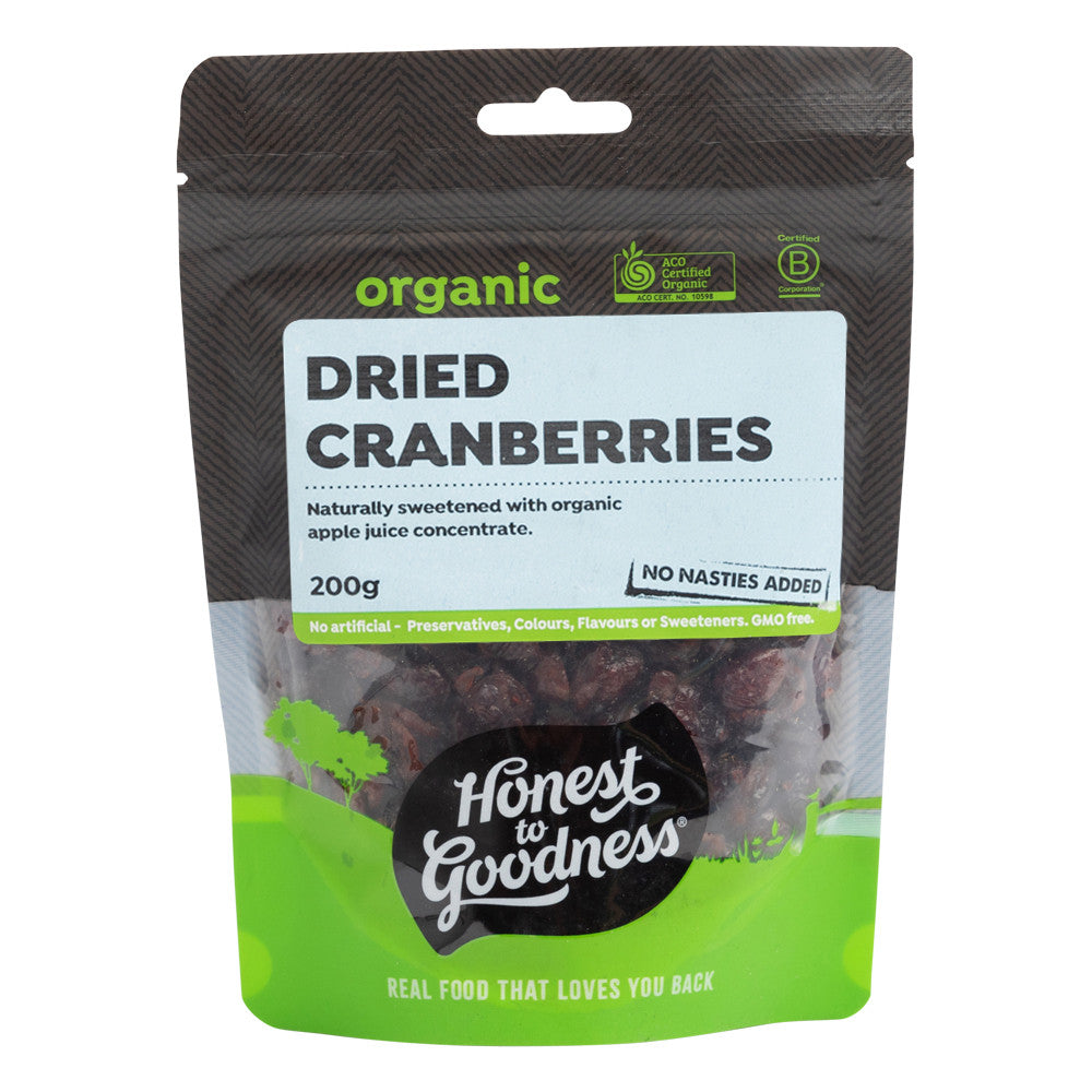 Honest To Goodness Organic Dried Cranberries