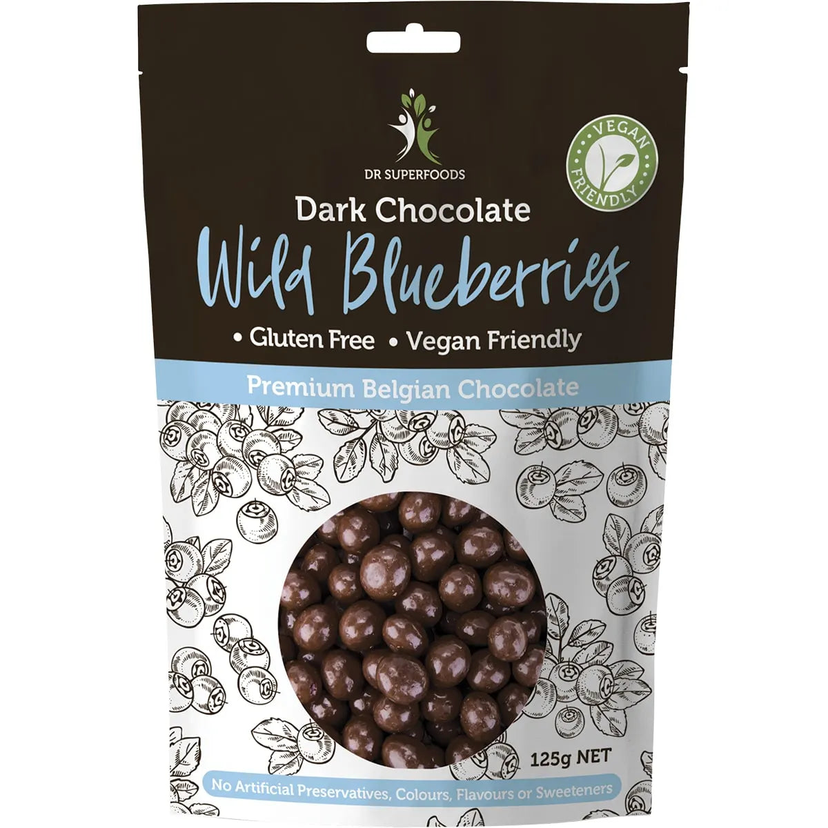 Dr Superfoods Wild Blueberries Dark Chocolate