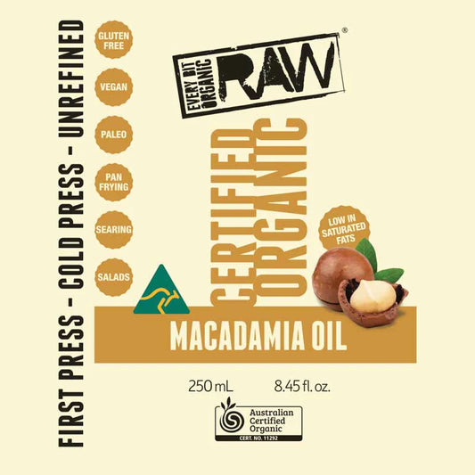 Every Bit Organic Raw Macadamia Oil