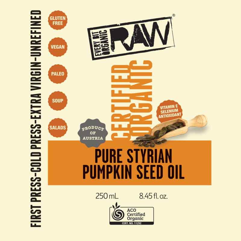 Every Bit Organic Raw Pumpkin Seed Oil