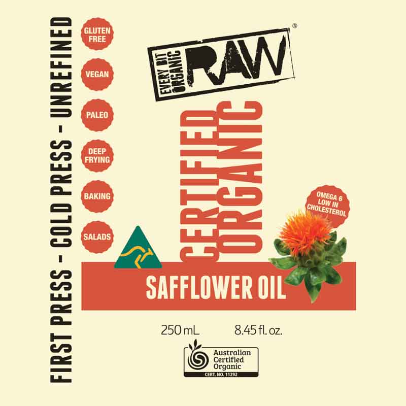 Every Bit Organic Raw Safflower Oil