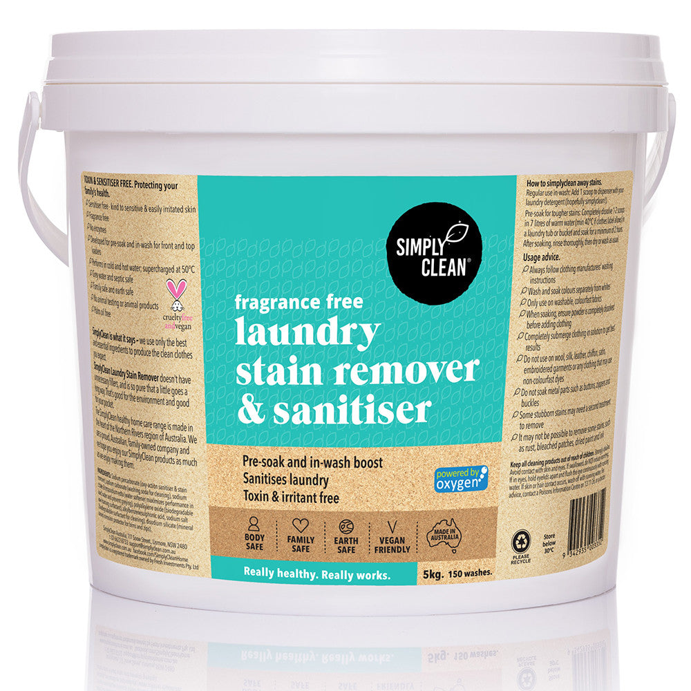 Simply Clean Fragrance Free Laundry Stain Remover & Sanitiser