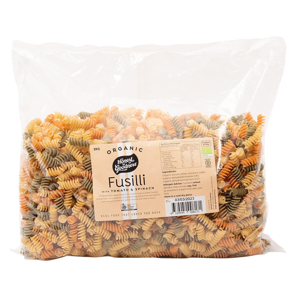 Honest To Goodness Organic Fusilli with Tomato & Spinach