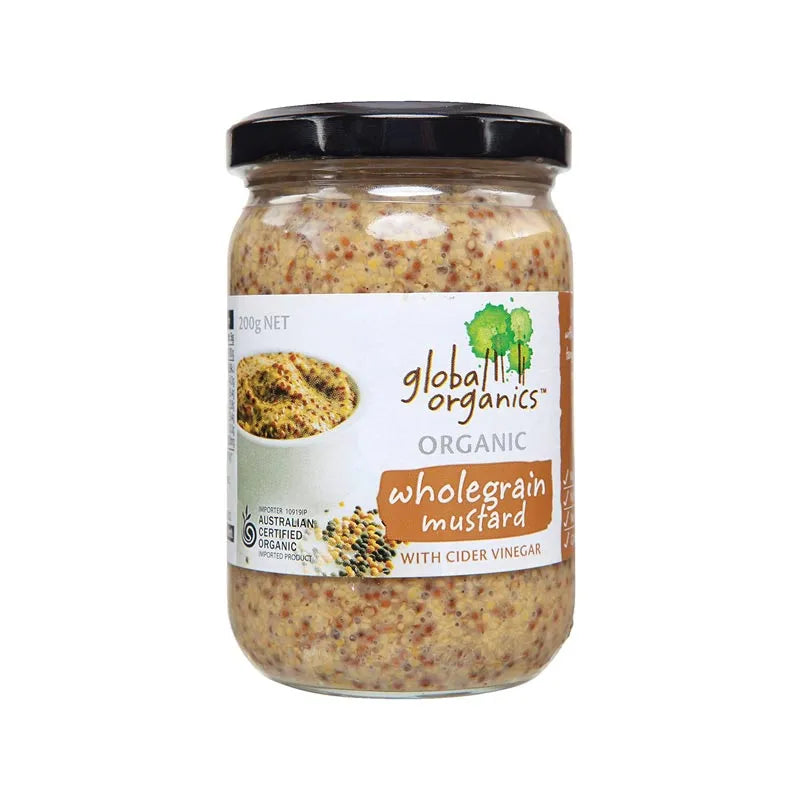 Global Organics Mustard - Wholegrain