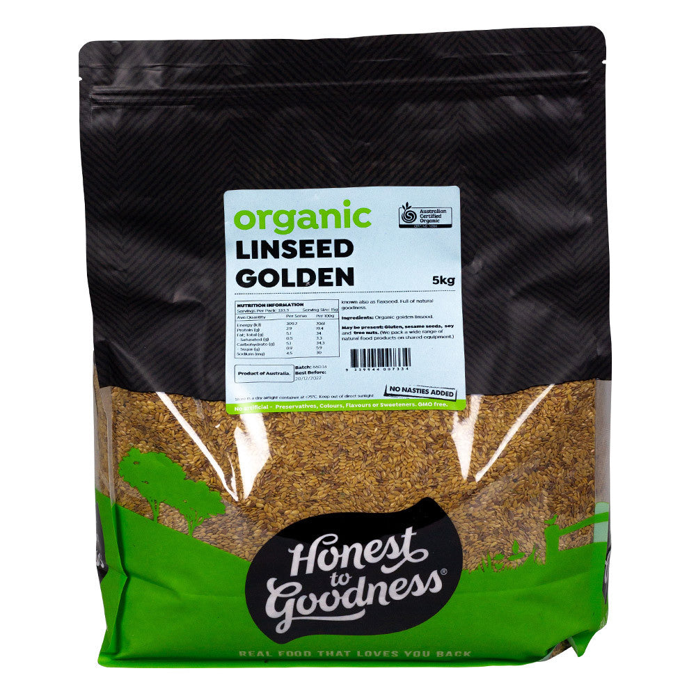 Honest To Goodness Organic Linseeds - Golden