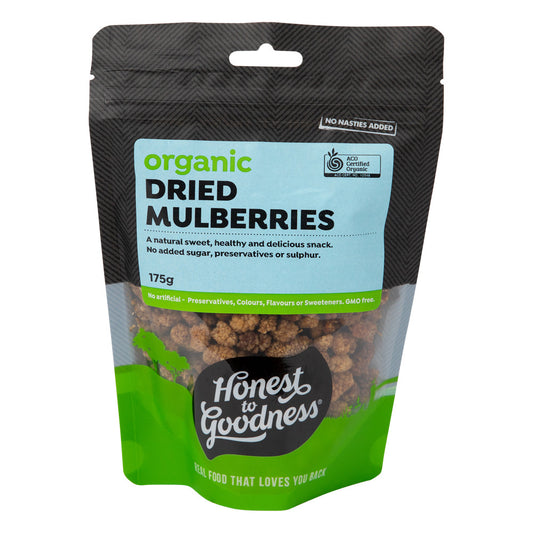 Honest To Goodness Organic Dried White Mulberries