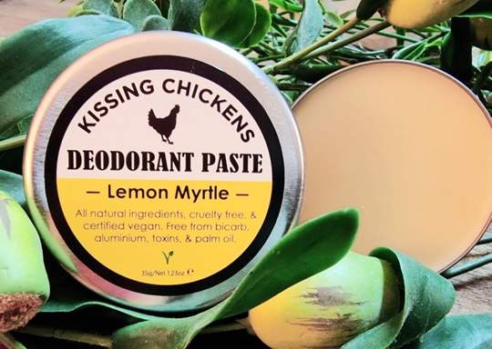 Kissing Chickens Natural Deodorant Paste Tin Lemon Myrtle