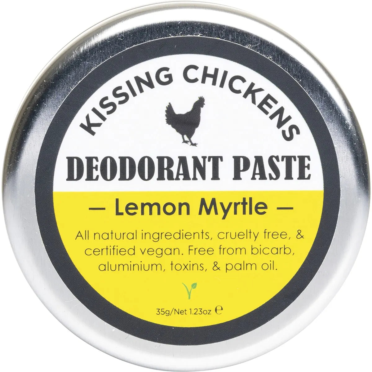 Kissing Chickens Natural Deodorant Paste Tin Lemon Myrtle