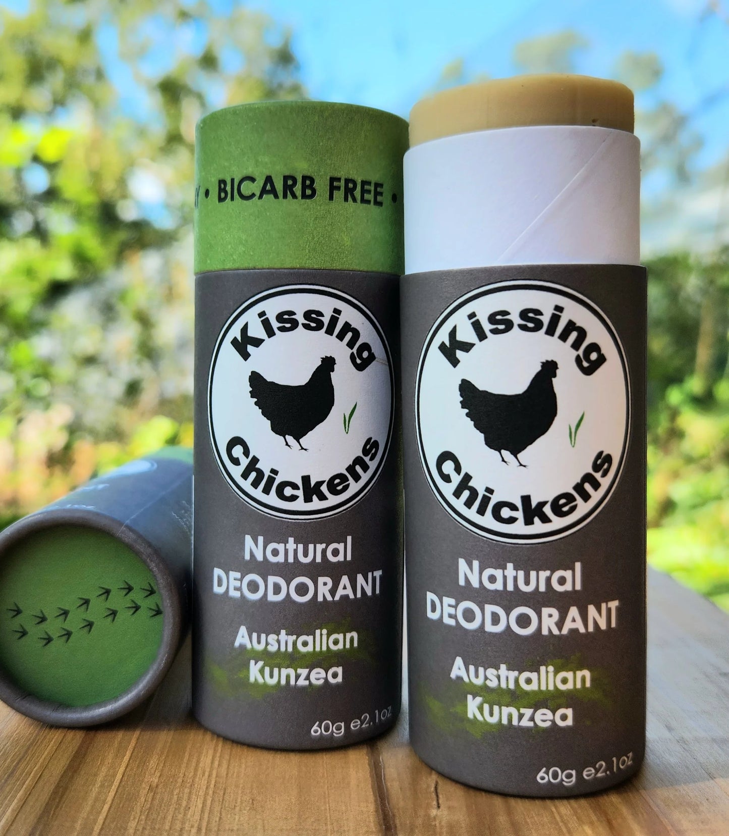 Kissing Chickens Natural Deodorant Tube Australian Kunzea