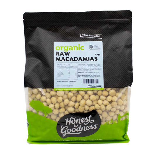 Honest To Goodness Organic Macadamia Nuts Raw