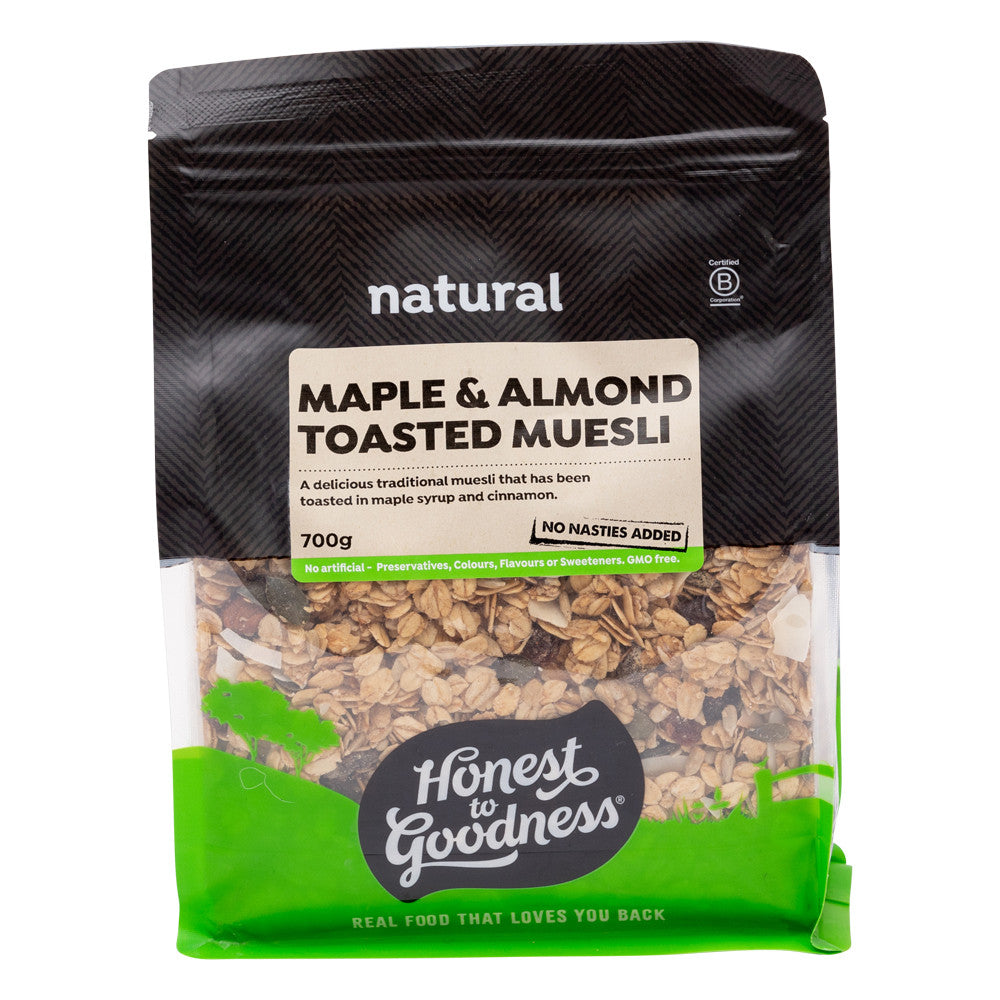 Honest To Goodness Maple & Almond Toasted Muesli