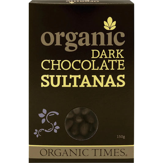 Organic Times Choc Coated Sultana - Dark