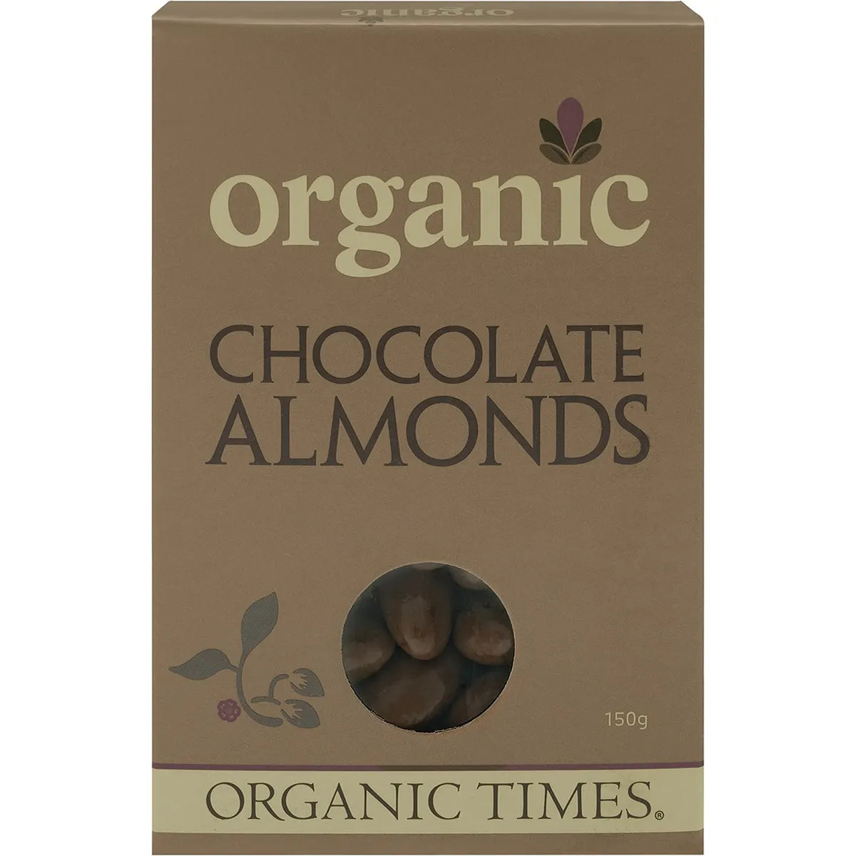 Organic Times Choc Coated Almonds - Milk