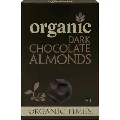 Organic Times Choc Coated Almonds -Dark