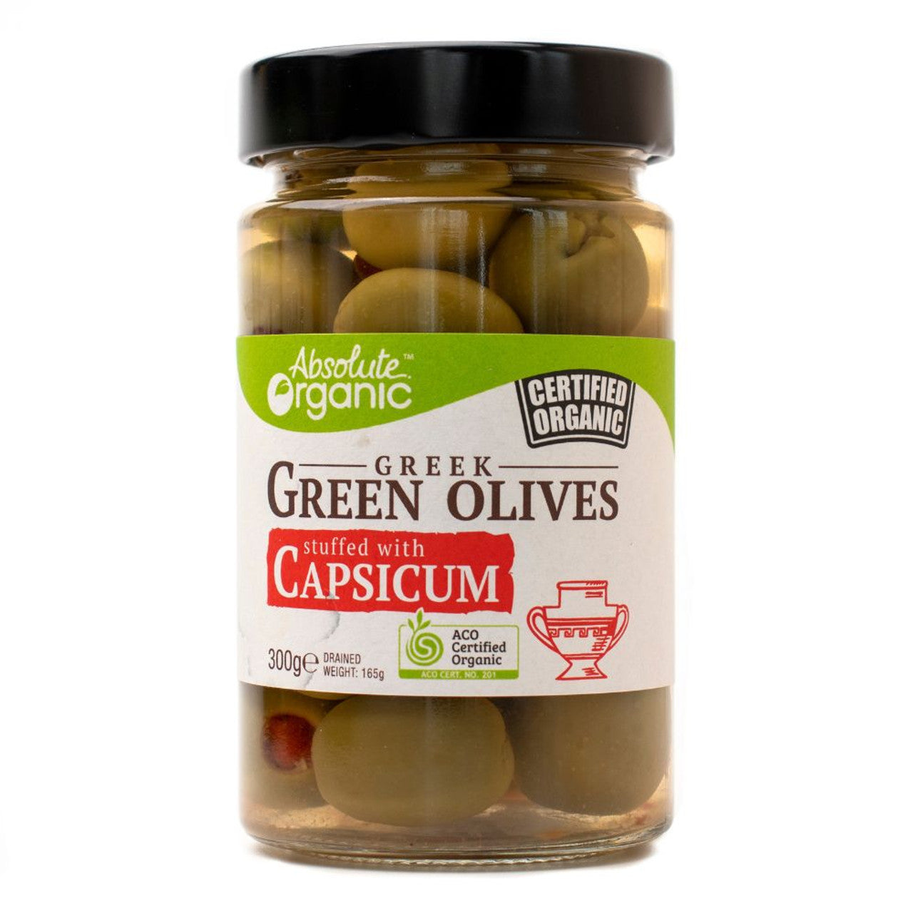 Absolute Organics Organic Greek Green Olives - Stuffed